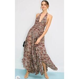 retrofête Rasha Floral Maxi Dress Size M